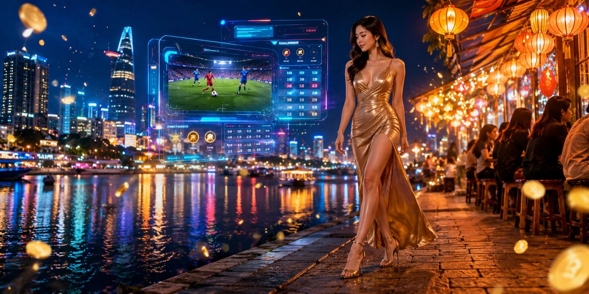 Quang cảnh casino và cá cược sôi động về đêm tại TP.HCM